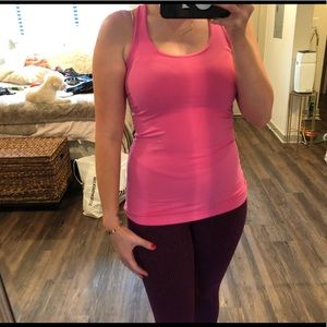 Bright pink lulu tank